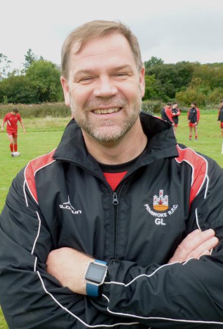 Geraint Lewis - coach for Pembroke at Newcastle Emlyn